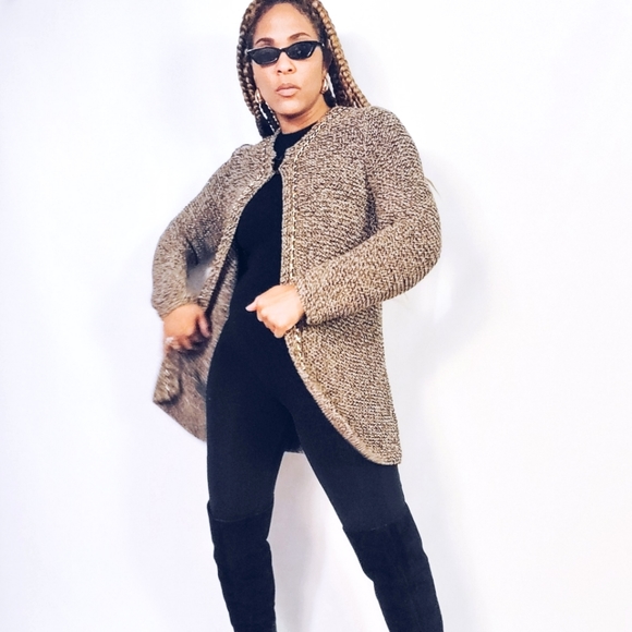 Dana Buchman Sweaters - Tweed Cardigan